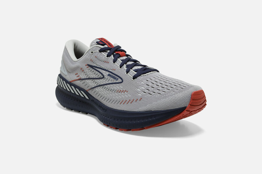 Brooks Glycerin Gts 19 Road Loopschoenen Heren - Grijs/Zwart - 257618DZI